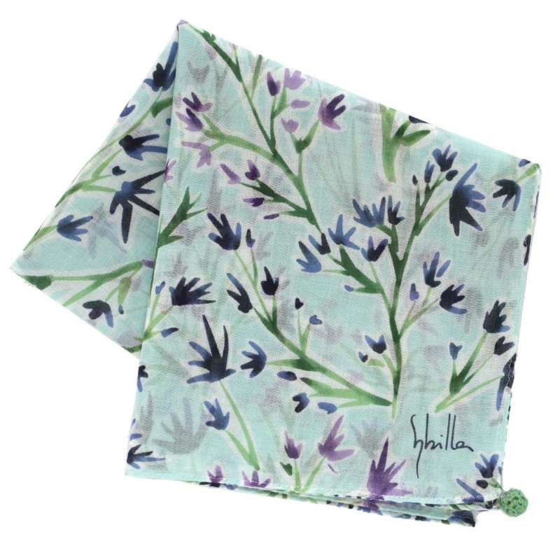 Sybilla シビラ SYBプリントハンカチ BL